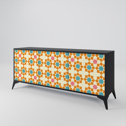 FLORAL DECOR 3-Door Sideboard