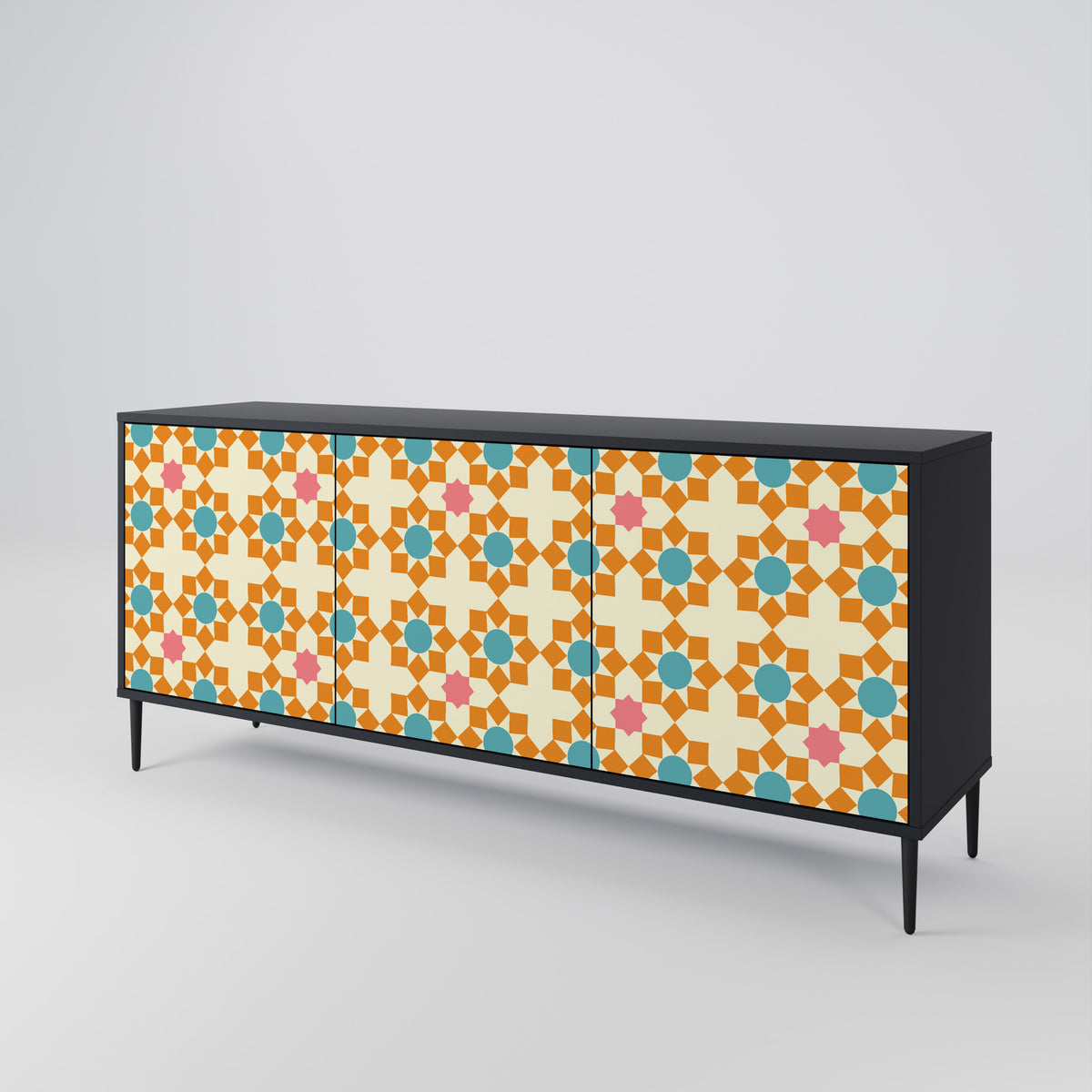 FLORAL DECOR 3-Door Sideboard