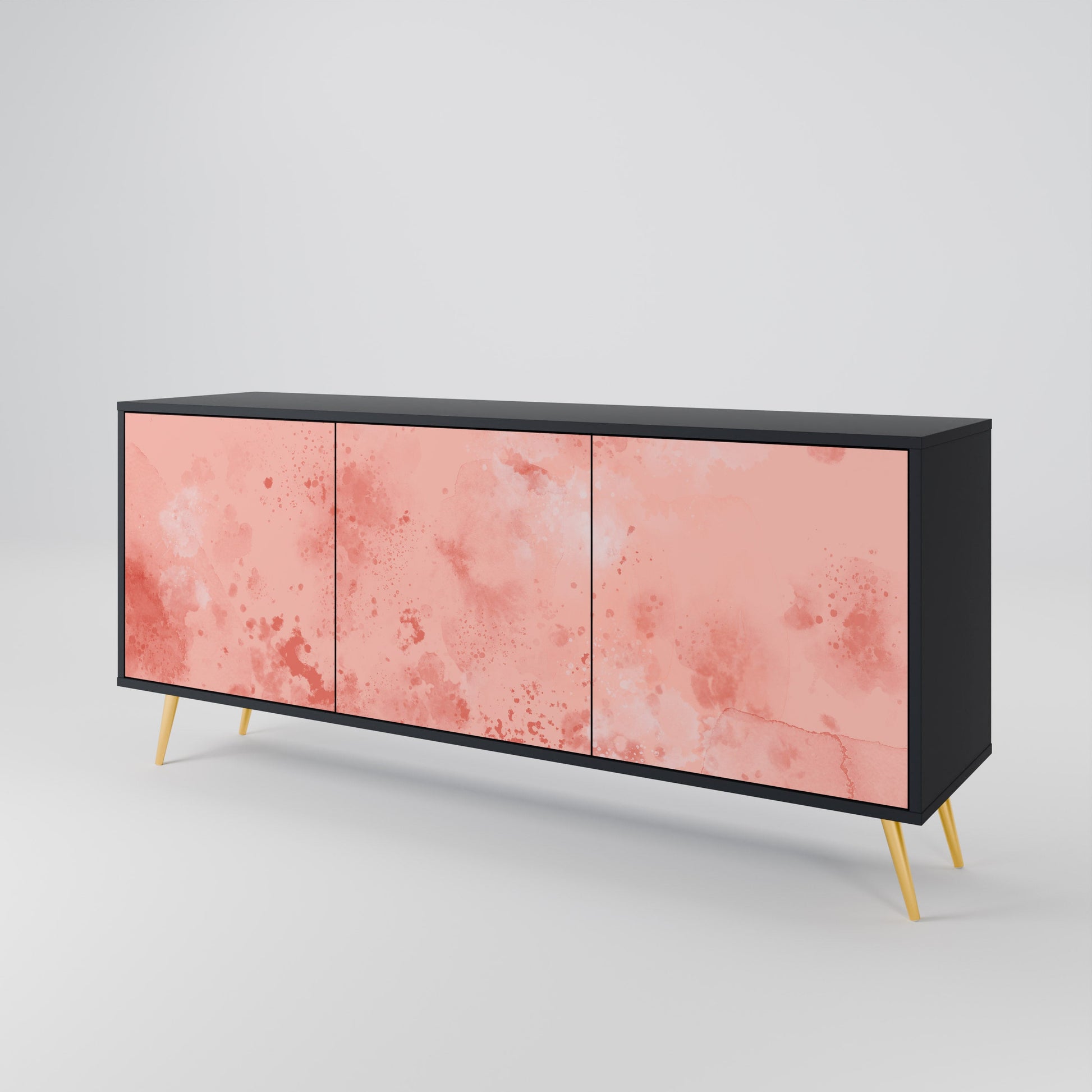 Buffet 3 portes CRANE DANCE en finition noire