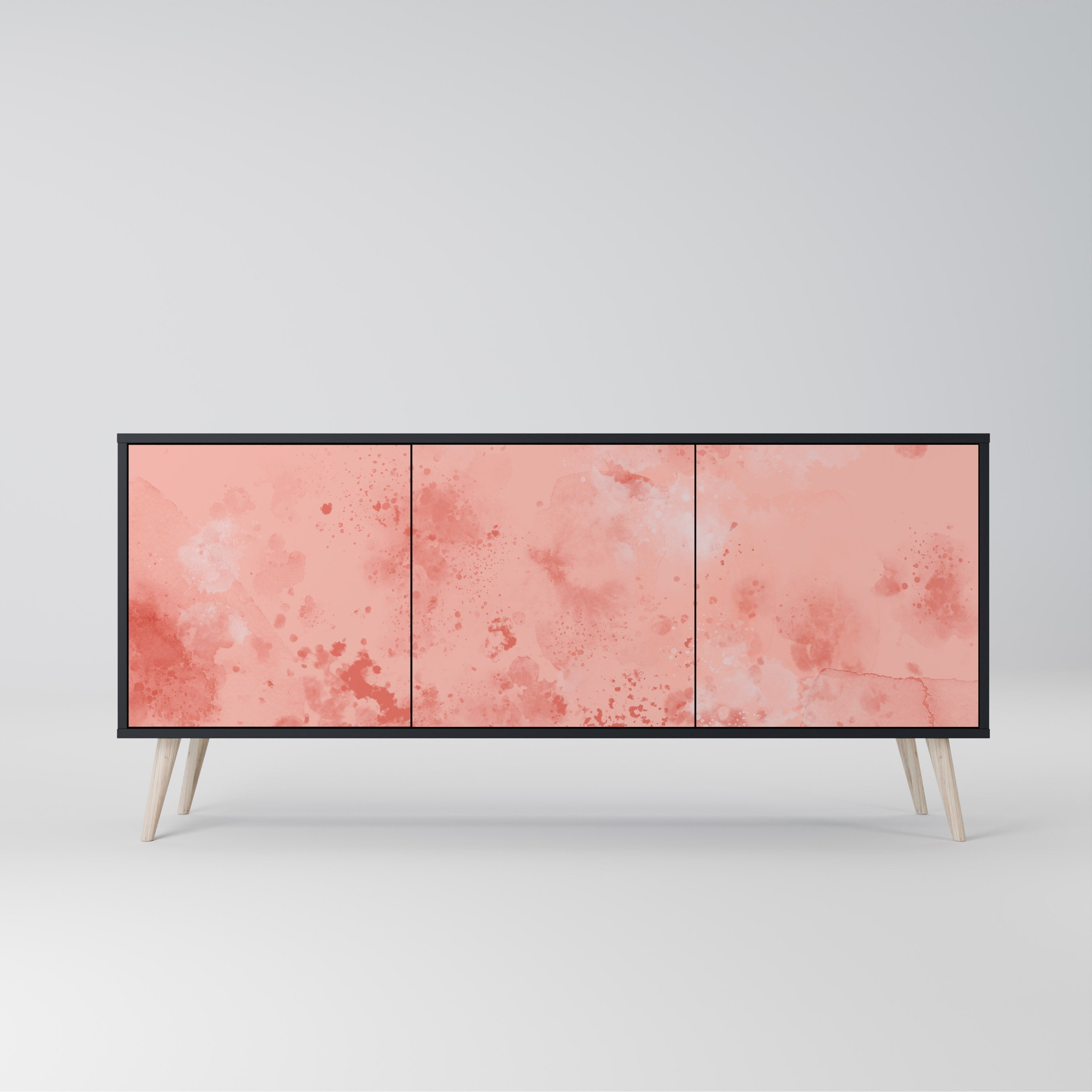 Buffet 3 portes CRANE DANCE en finition noire