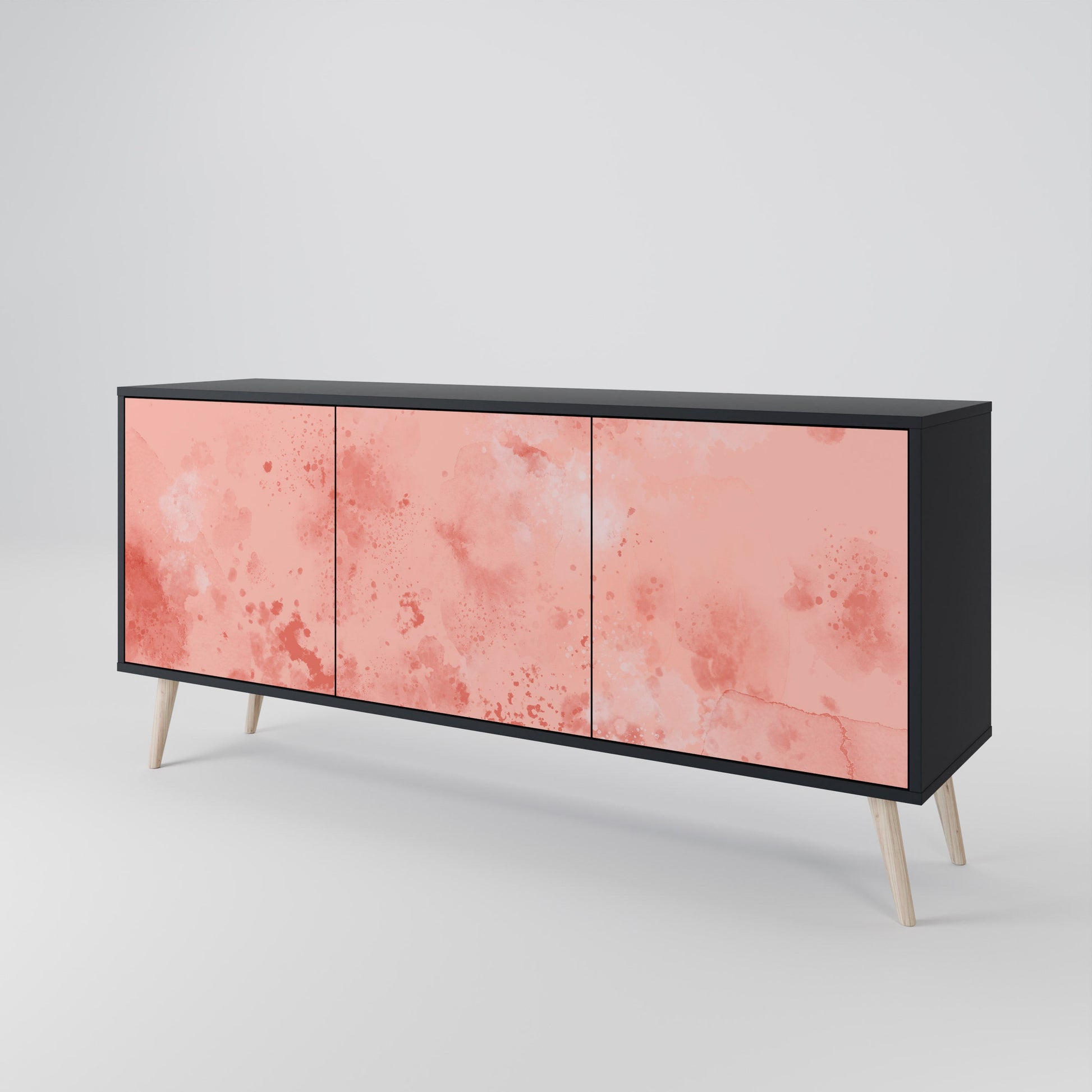 Buffet 3 portes CRANE DANCE en finition noire