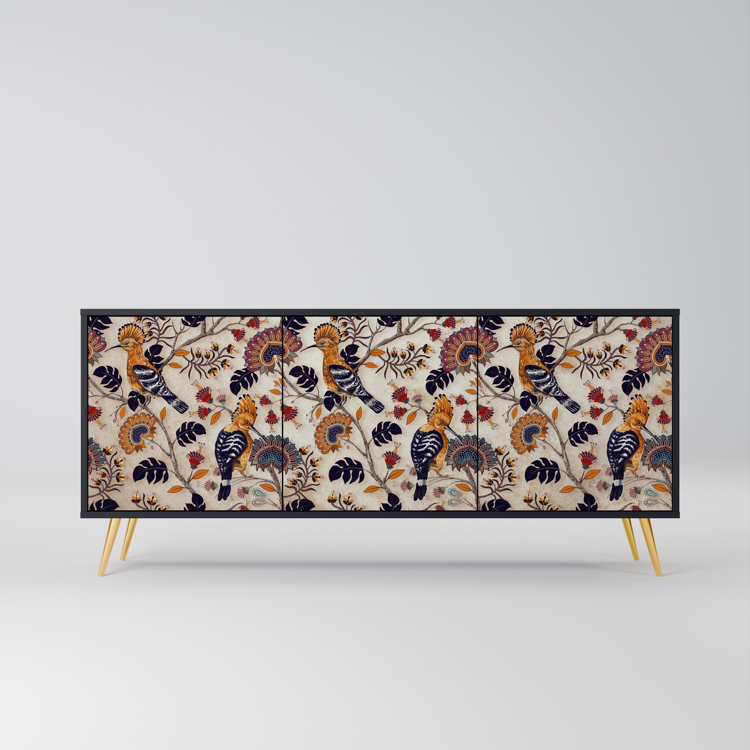 Buffet 3 portes EMINENT HOOPOE en finition noire