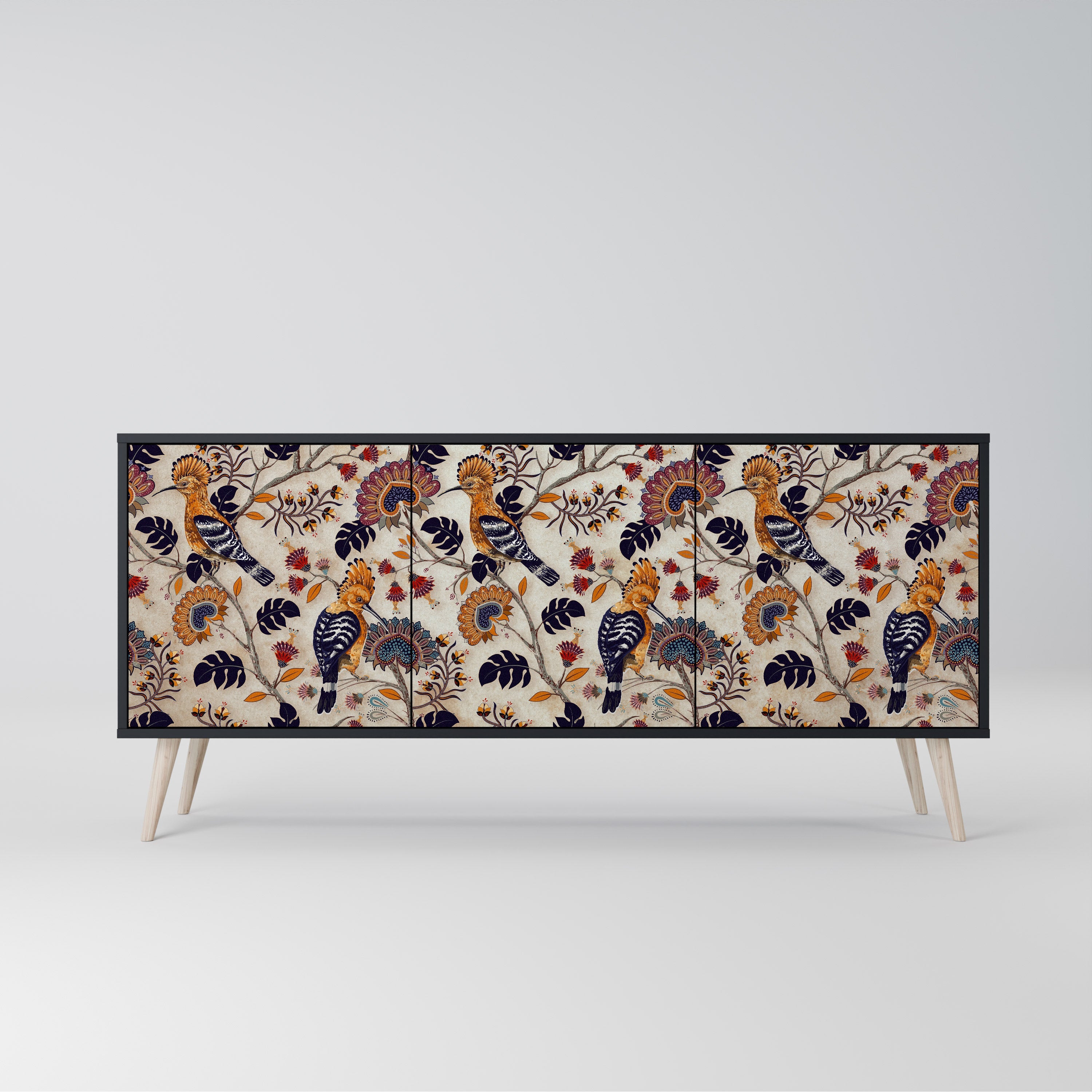 Buffet 3 portes EMINENT HOOPOE en finition noire