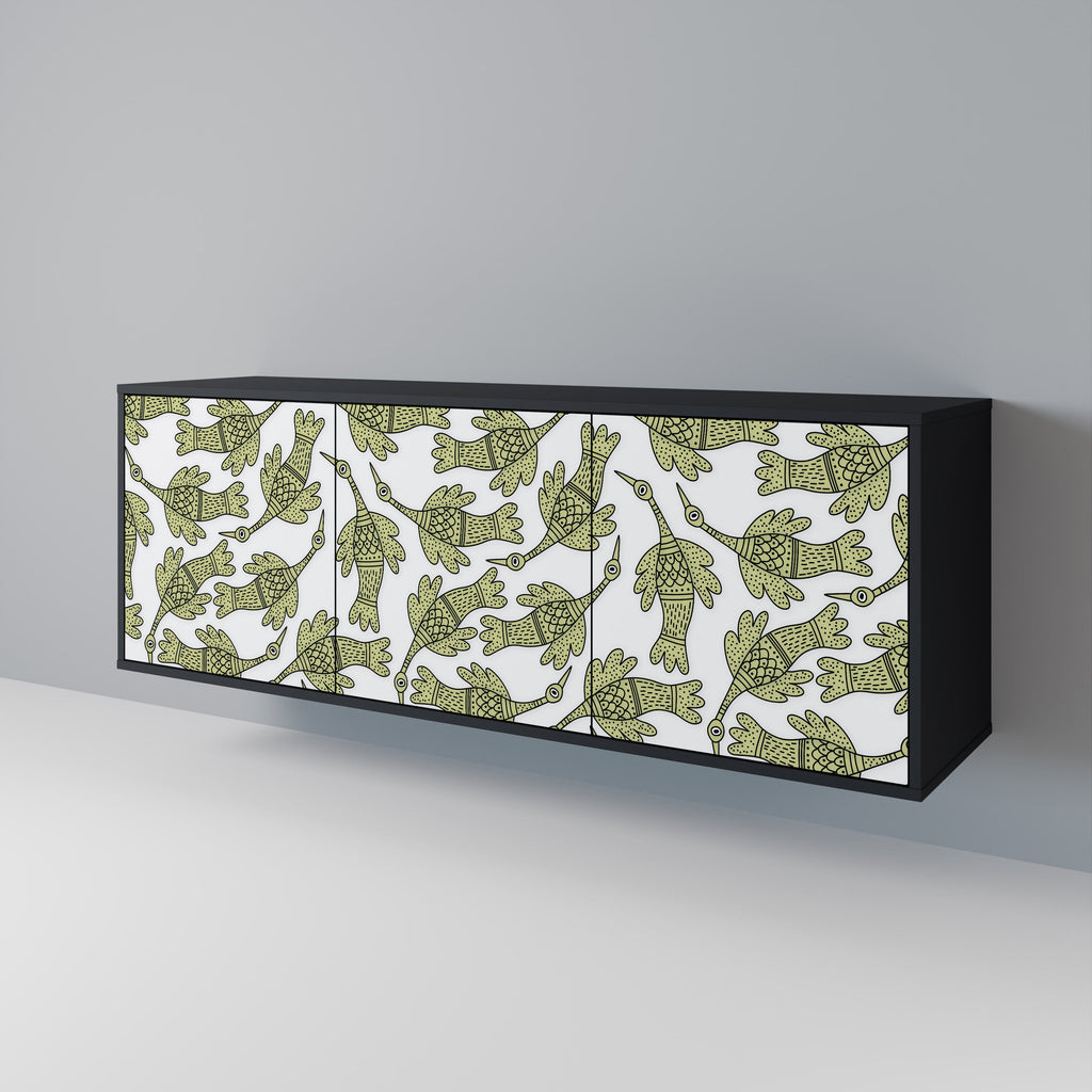 Buffet 3 portes SEEDLING SONGBIRD en finition noire