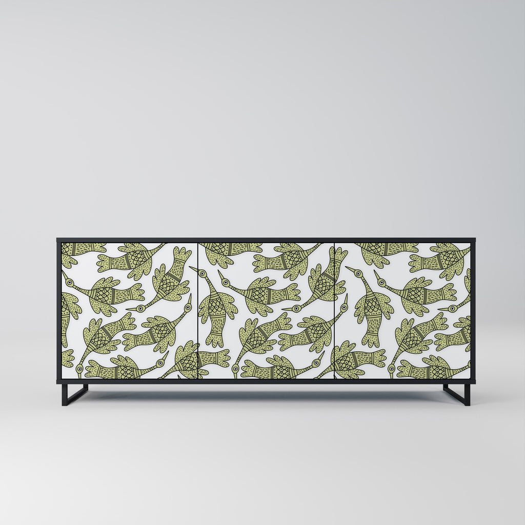 Buffet 3 portes SEEDLING SONGBIRD en finition noire