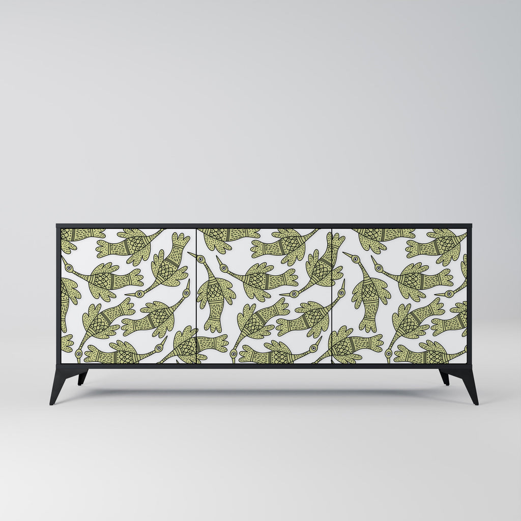 Buffet 3 portes SEEDLING SONGBIRD en finition noire