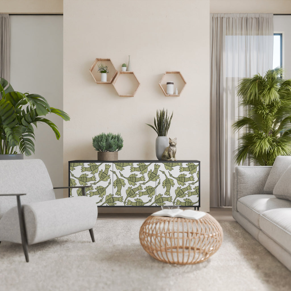 Buffet 3 portes SEEDLING SONGBIRD en finition noire