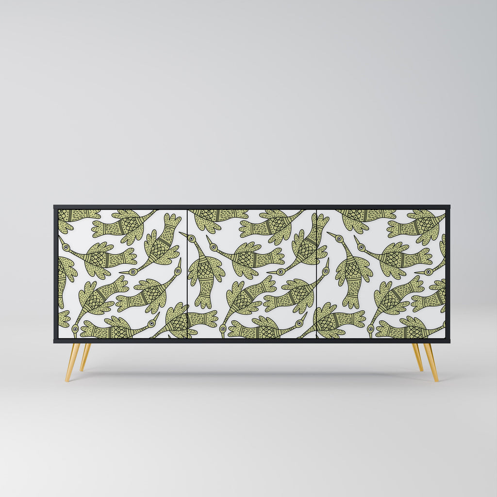 Buffet 3 portes SEEDLING SONGBIRD en finition noire