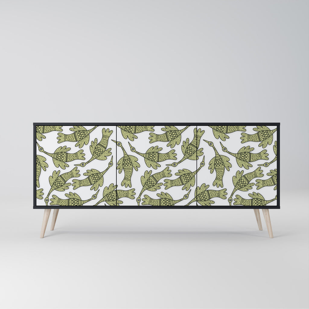 Buffet 3 portes SEEDLING SONGBIRD en finition noire