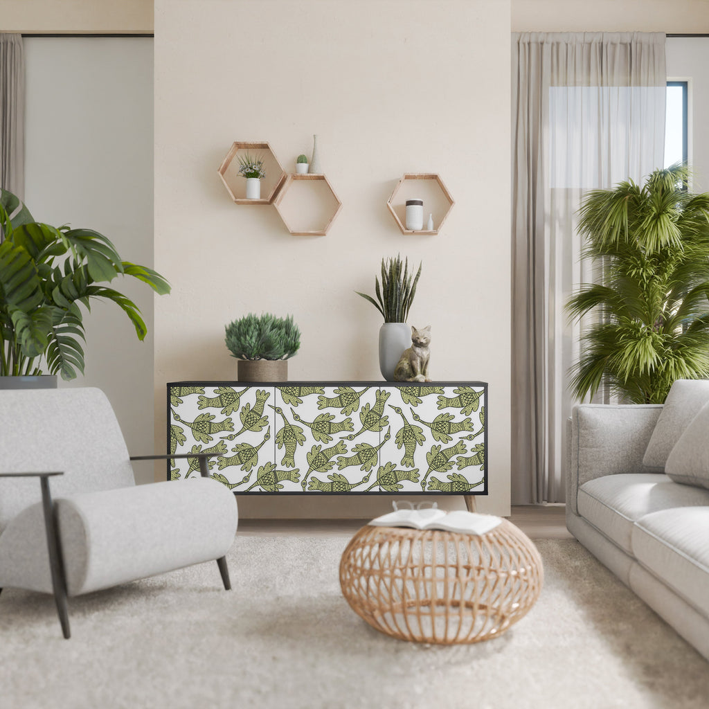 Buffet 3 portes SEEDLING SONGBIRD en finition noire