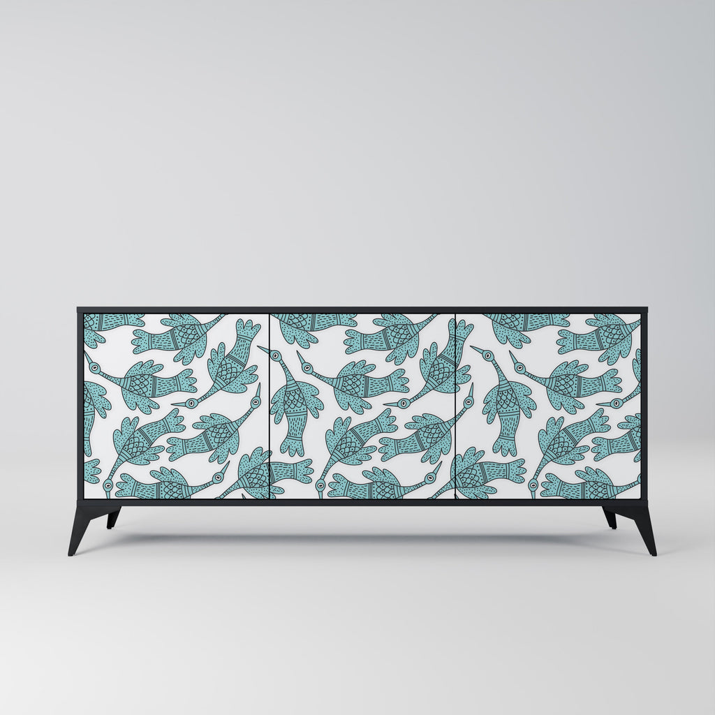 Buffet 3 portes WATERSPOUT SONGIBIRD en finition noire