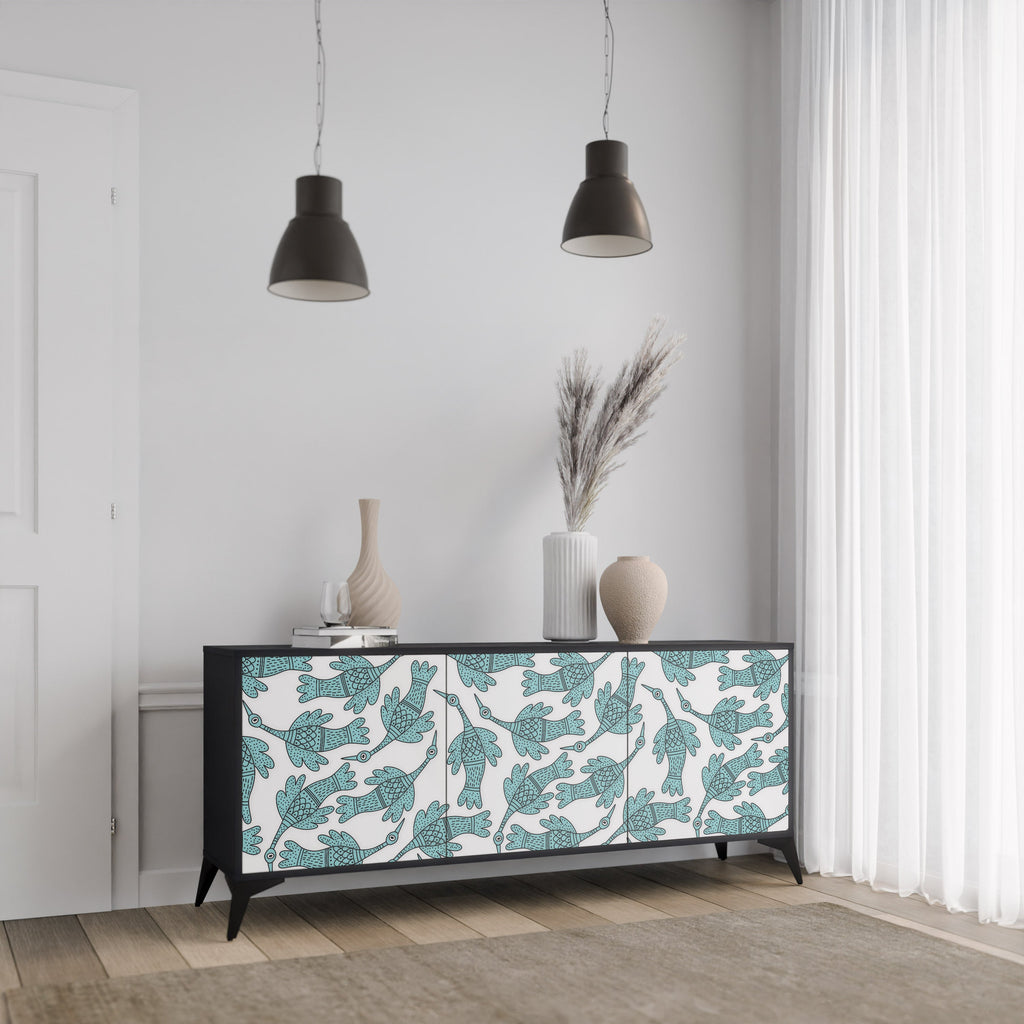 Buffet 3 portes WATERSPOUT SONGIBIRD en finition noire