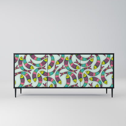 INDIAN FISH 3-Door Sideboard