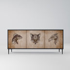 STEAMPUNK CLAN 3-Door Sideboard