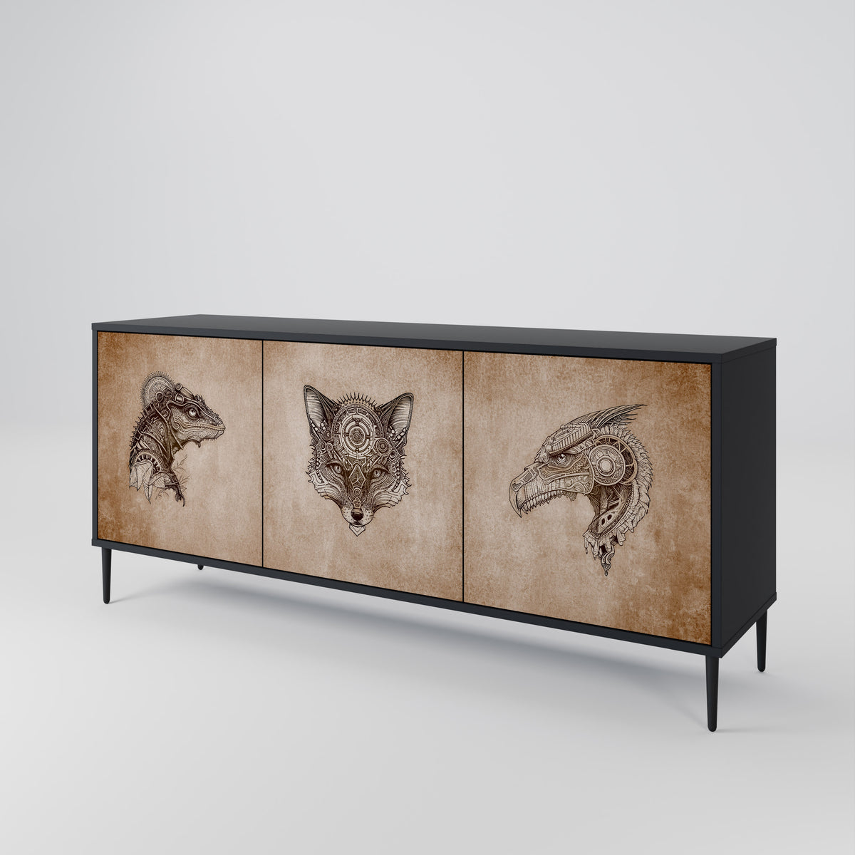 STEAMPUNK CLAN 3-Door Sideboard