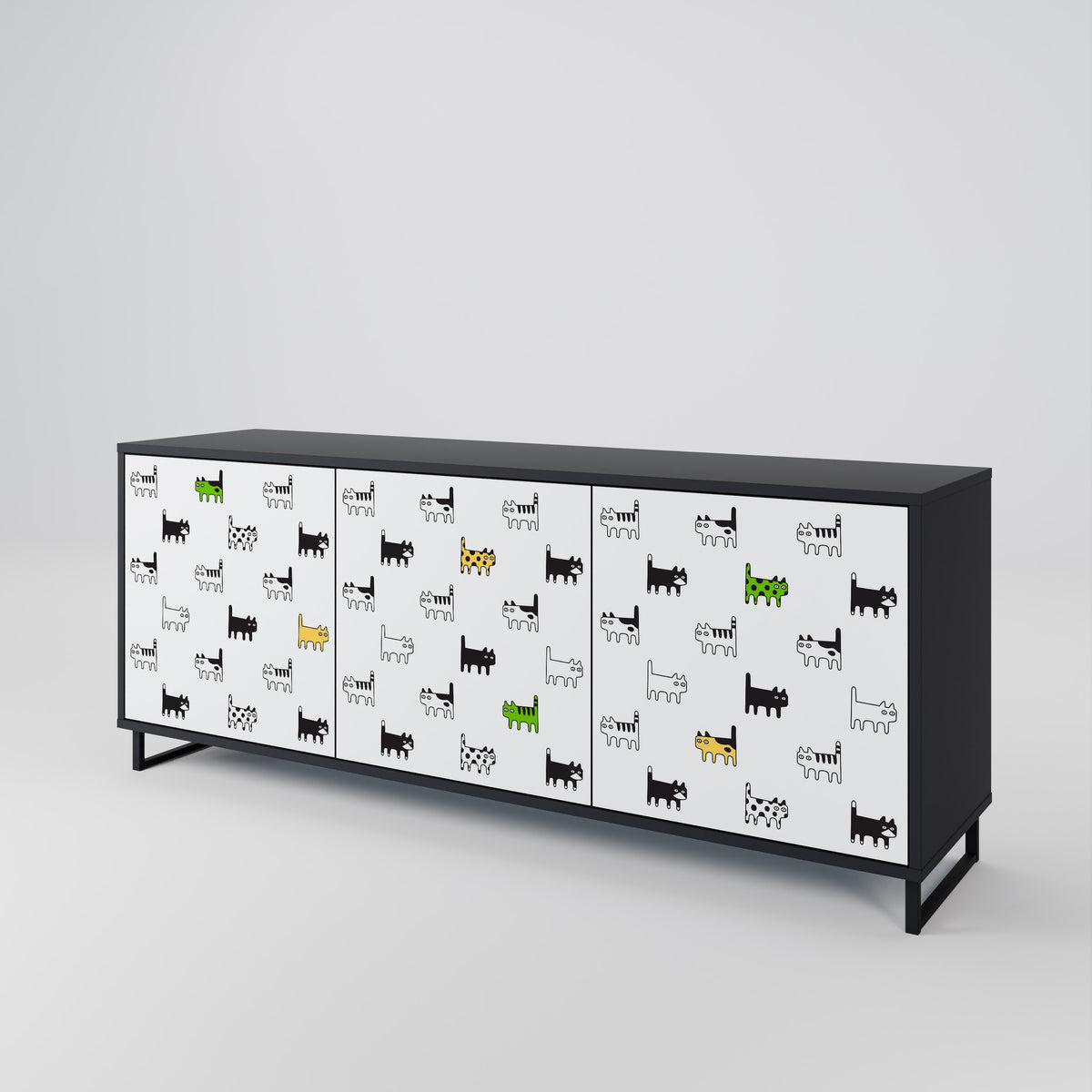 CATS COMPILATION 3-Door Sideboard