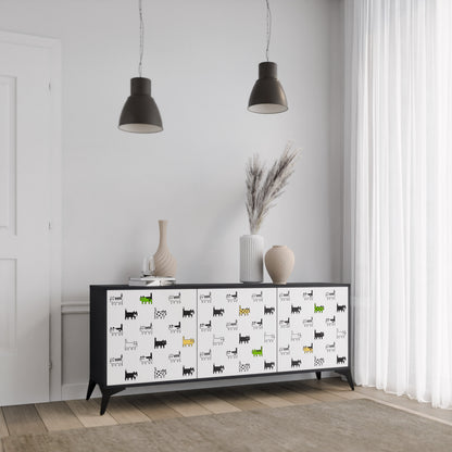CATS COMPILATION 3-Door Sideboard