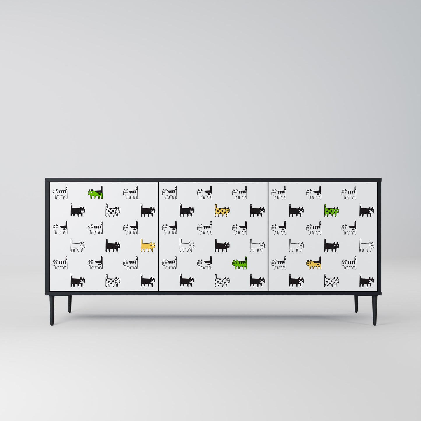 CATS COMPILATION 3-Door Sideboard