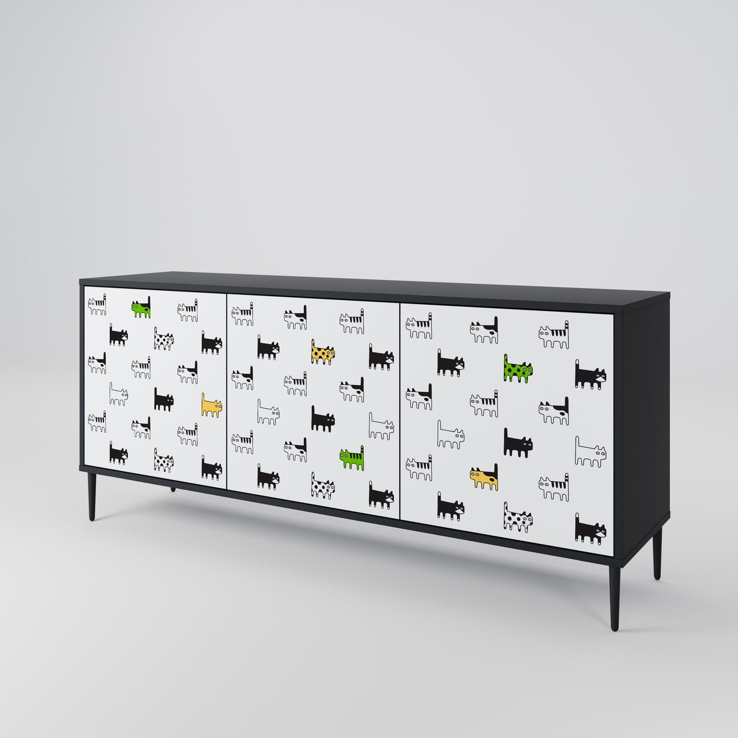 CATS COMPILATION 3-Door Sideboard