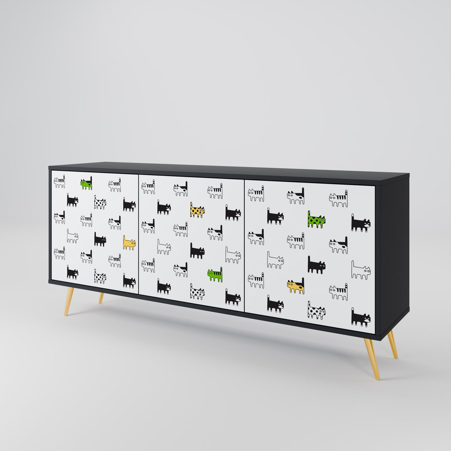 CATS COMPILATION 3-Door Sideboard