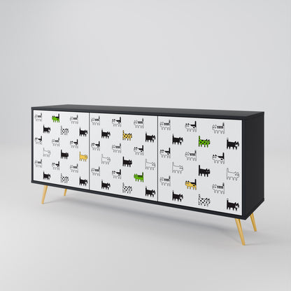 CATS COMPILATION 3-Door Sideboard