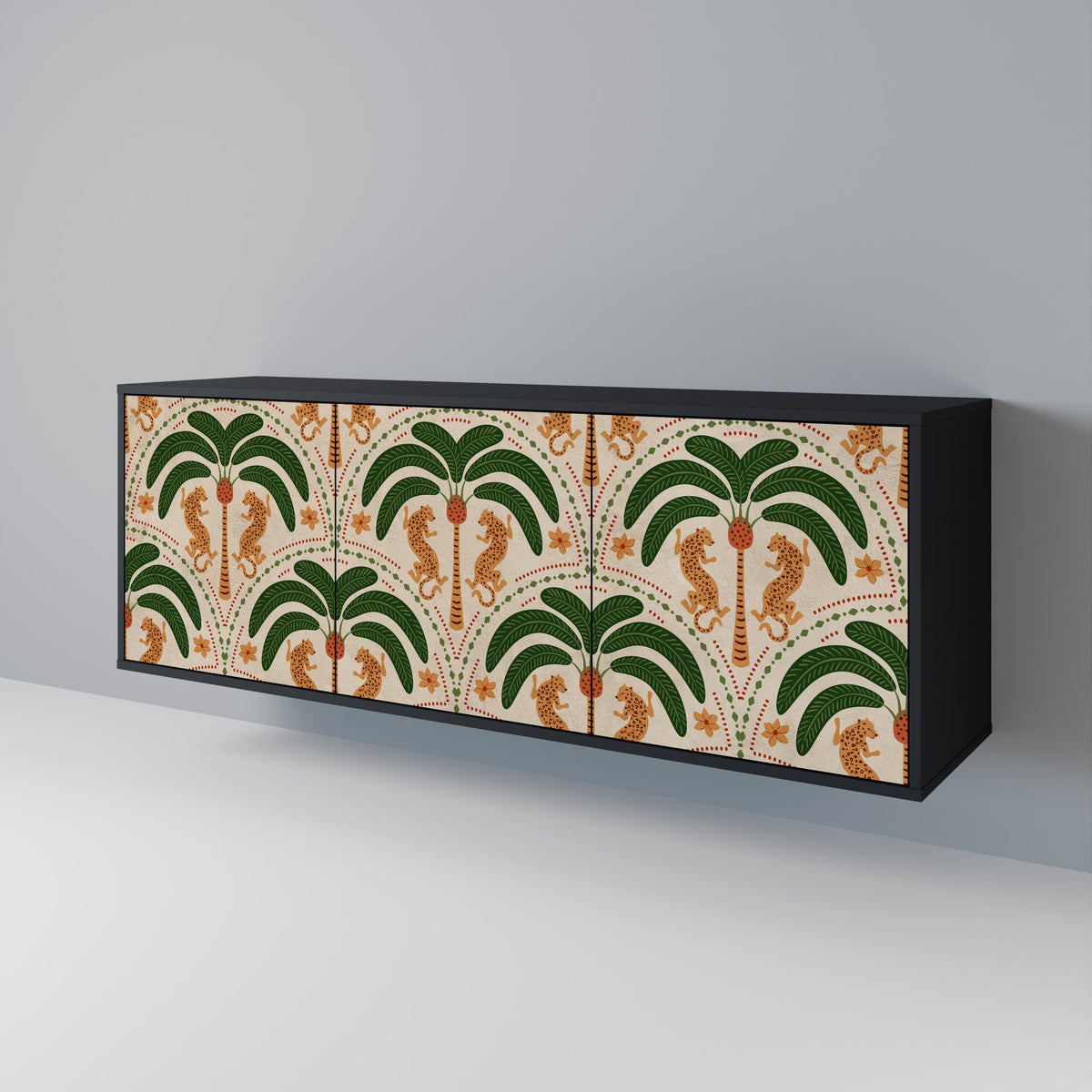 DANCING PREDATORS 3-Door Sideboard