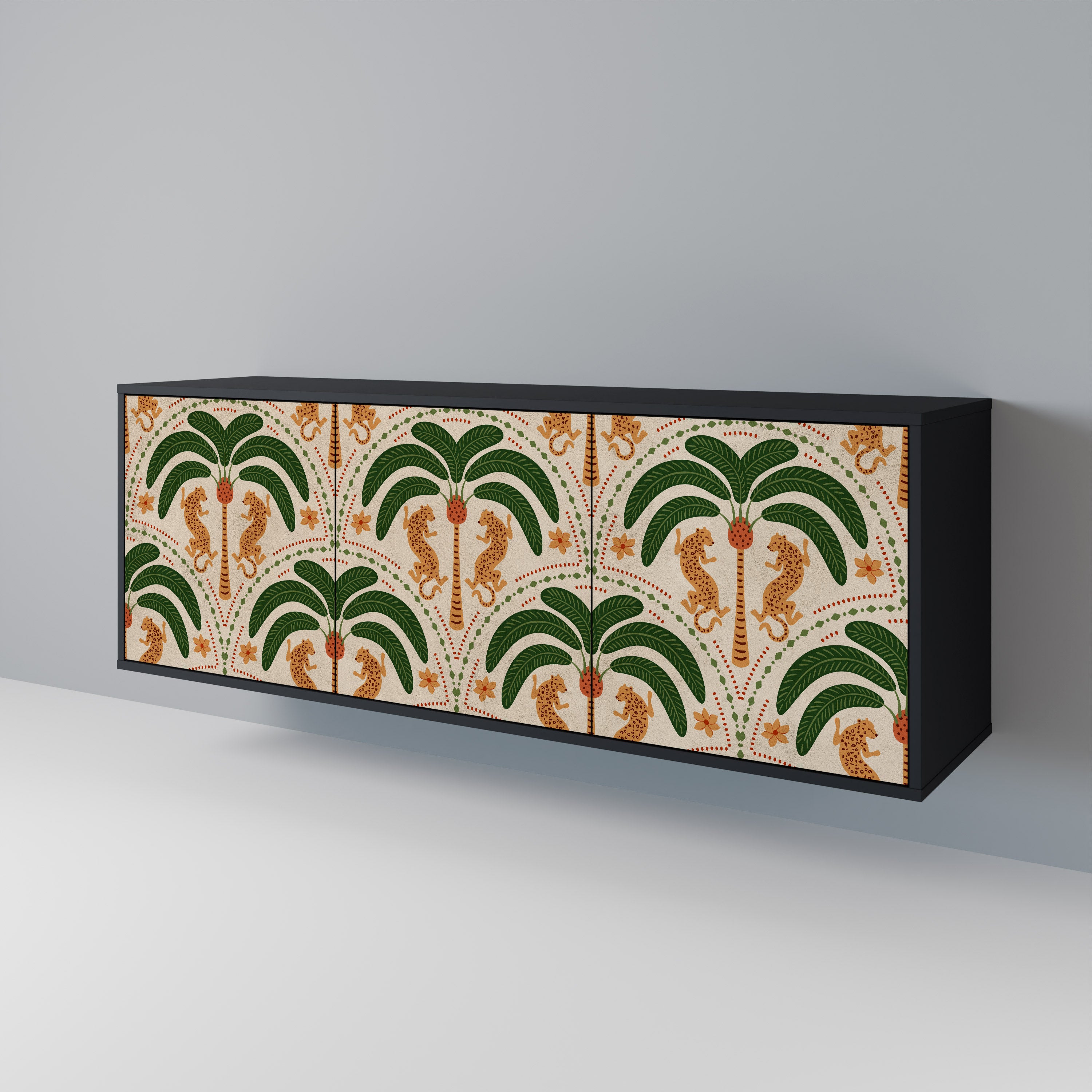 DANCING PREDATORS 3-Door Sideboard