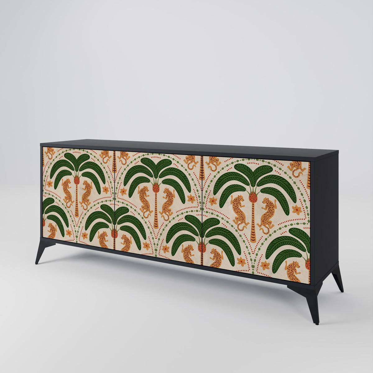 DANCING PREDATORS 3-Door Sideboard