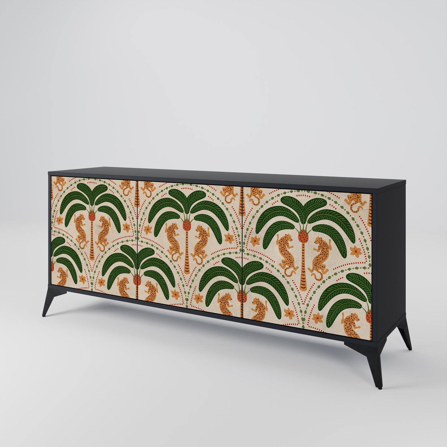 DANCING PREDATORS 3-Door Sideboard