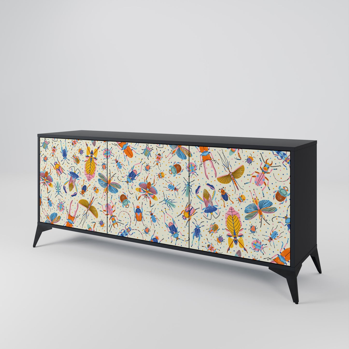 COLORFUL INSECTS 3-Door Sideboard