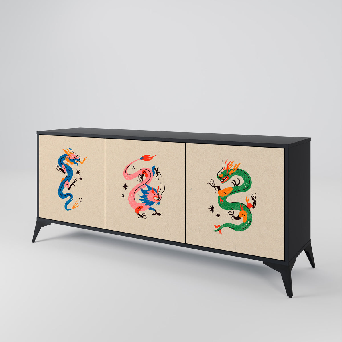 MYTHOLOGICAL CREATURES 3-Door Sideboard