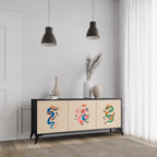 MYTHOLOGICAL CREATURES 3-Door Sideboard