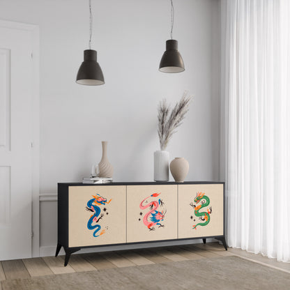 MYTHOLOGICAL CREATURES 3-Door Sideboard