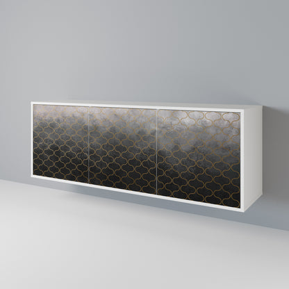 TESSELATED GRAYISH 3-Door Sideboard