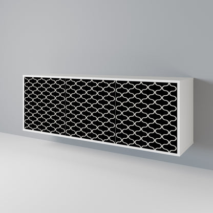 TESSELATED BLACKNESS 3-Door Sideboard