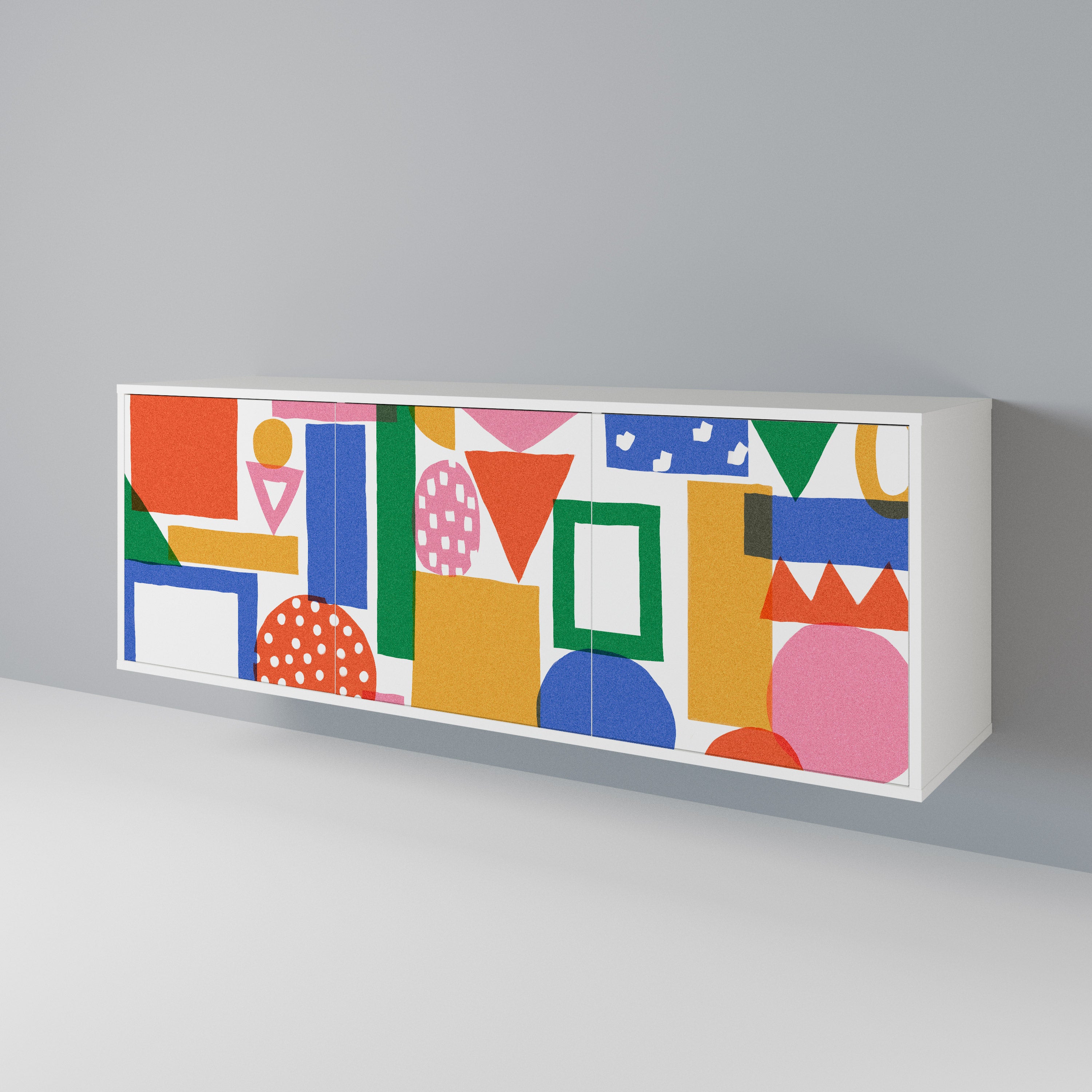 GEOMETRIC GLIMMER 3-Door Sideboard