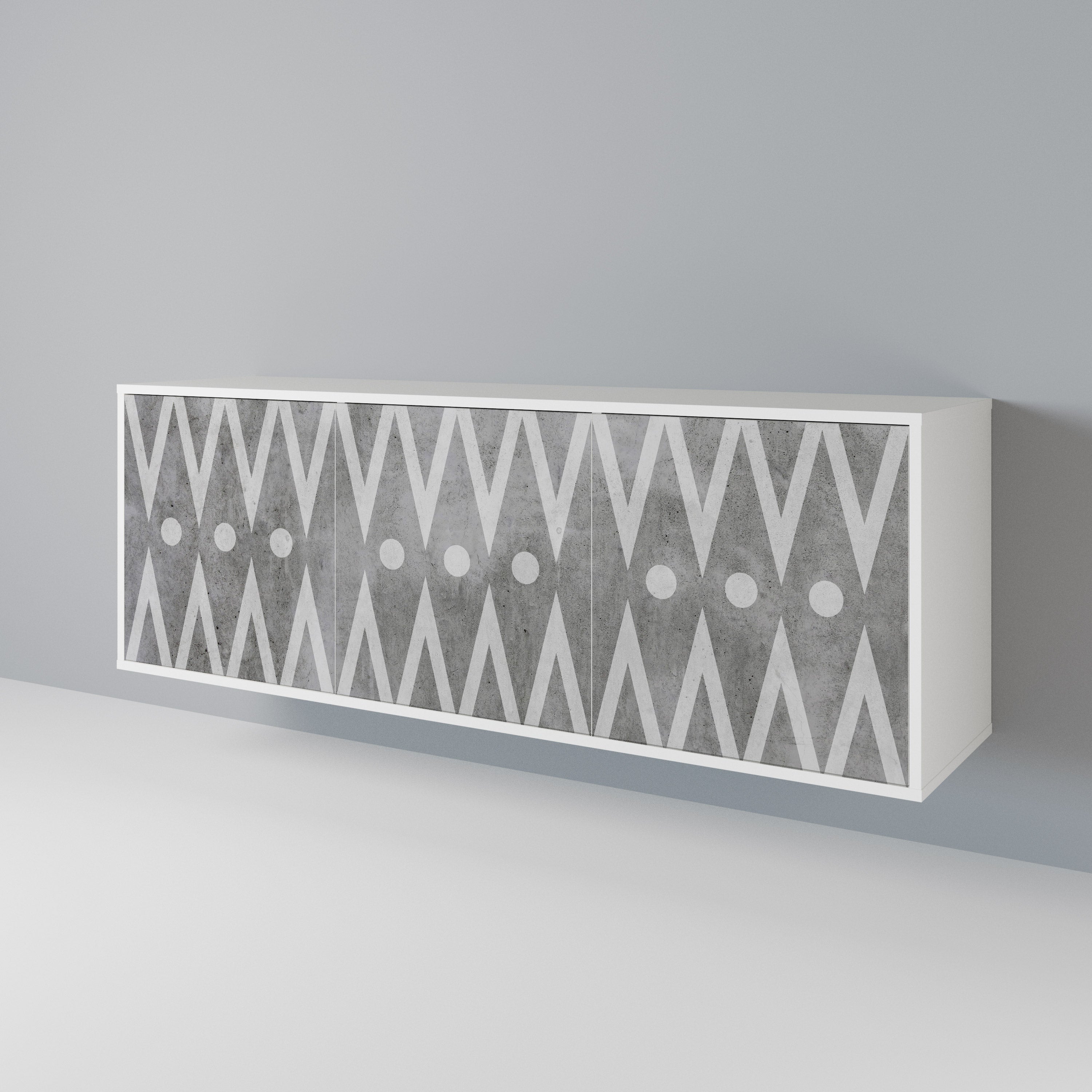 SHARP EDGES 3-Door Sideboard