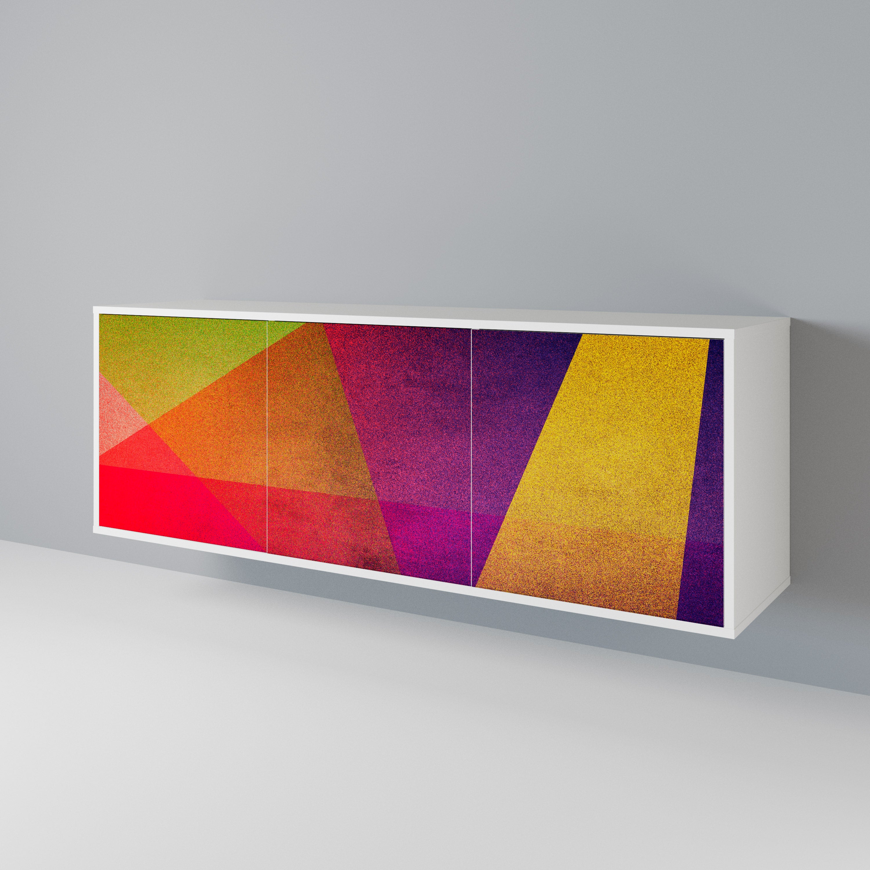 VIVID GEOMETRY 3-Door Sideboard