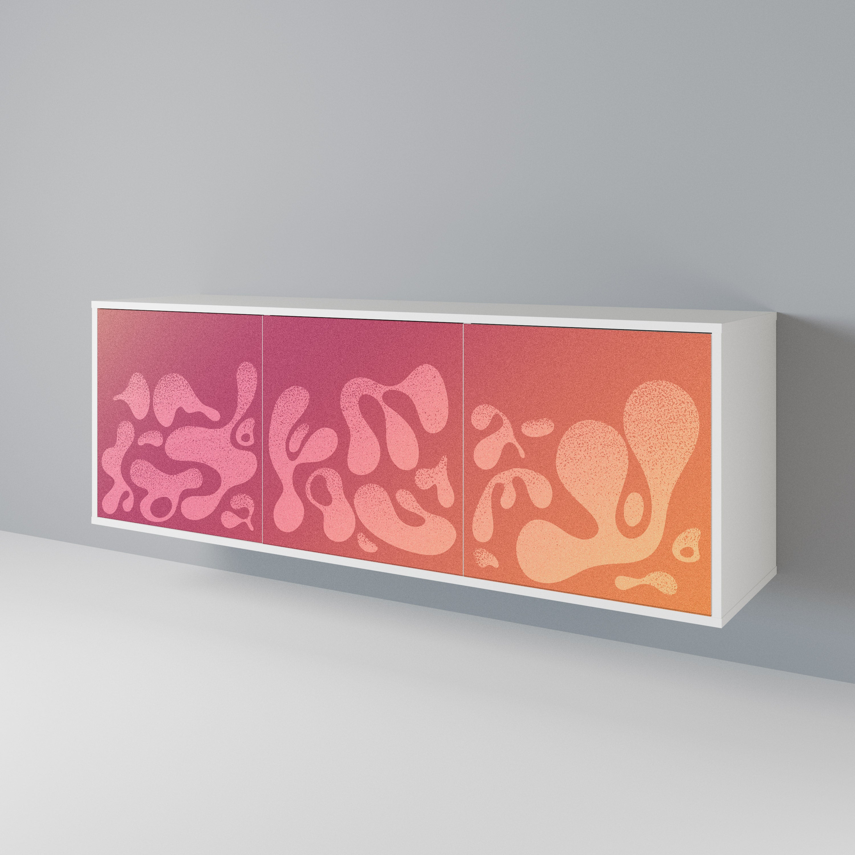 IRREGULAR PINK 3-Door Sideboard