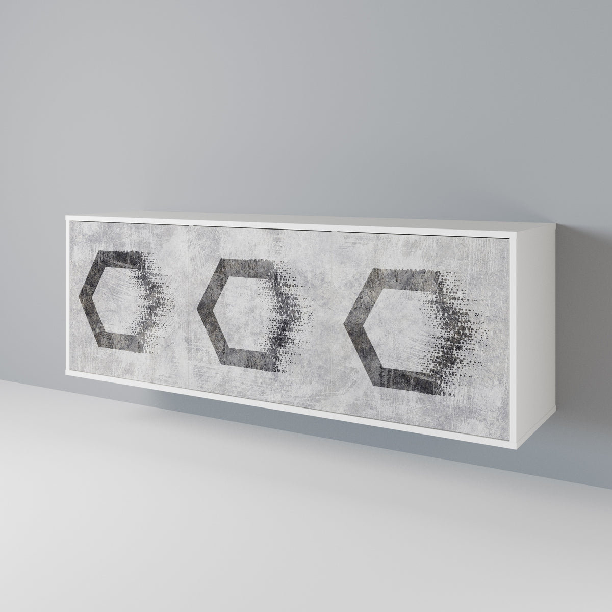 HEXAGONAL FIGURES 3-Door Sideboard