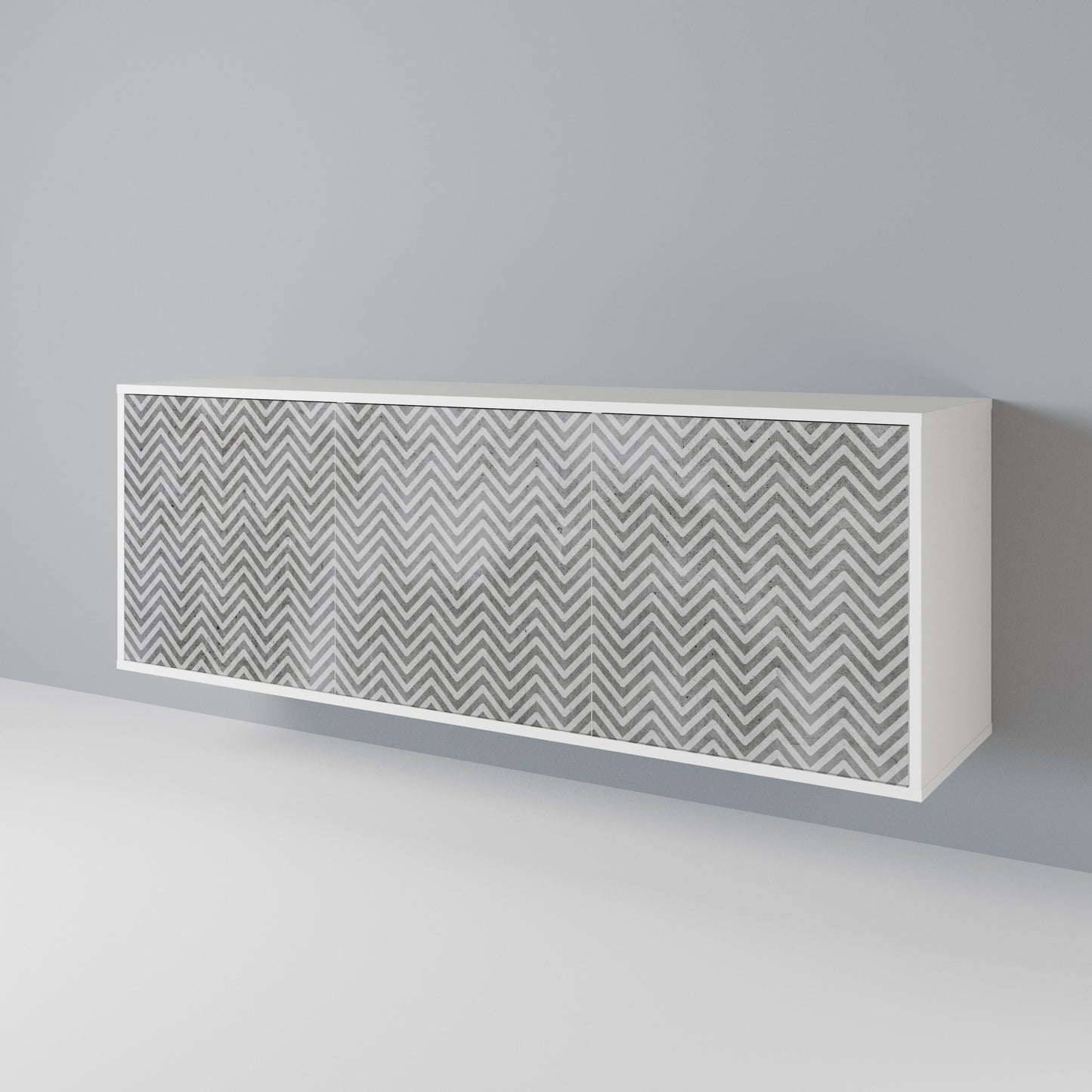CONCRETE ZIG ZAG 3-Door Sideboard