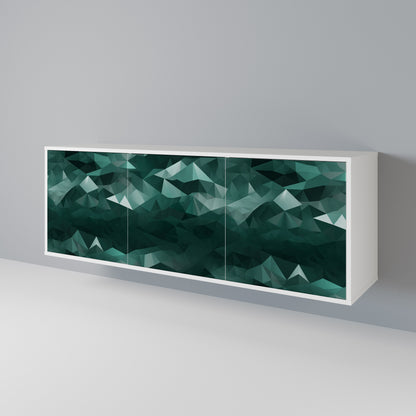 POLYGONAL FLOATING 3-Door Sideboard