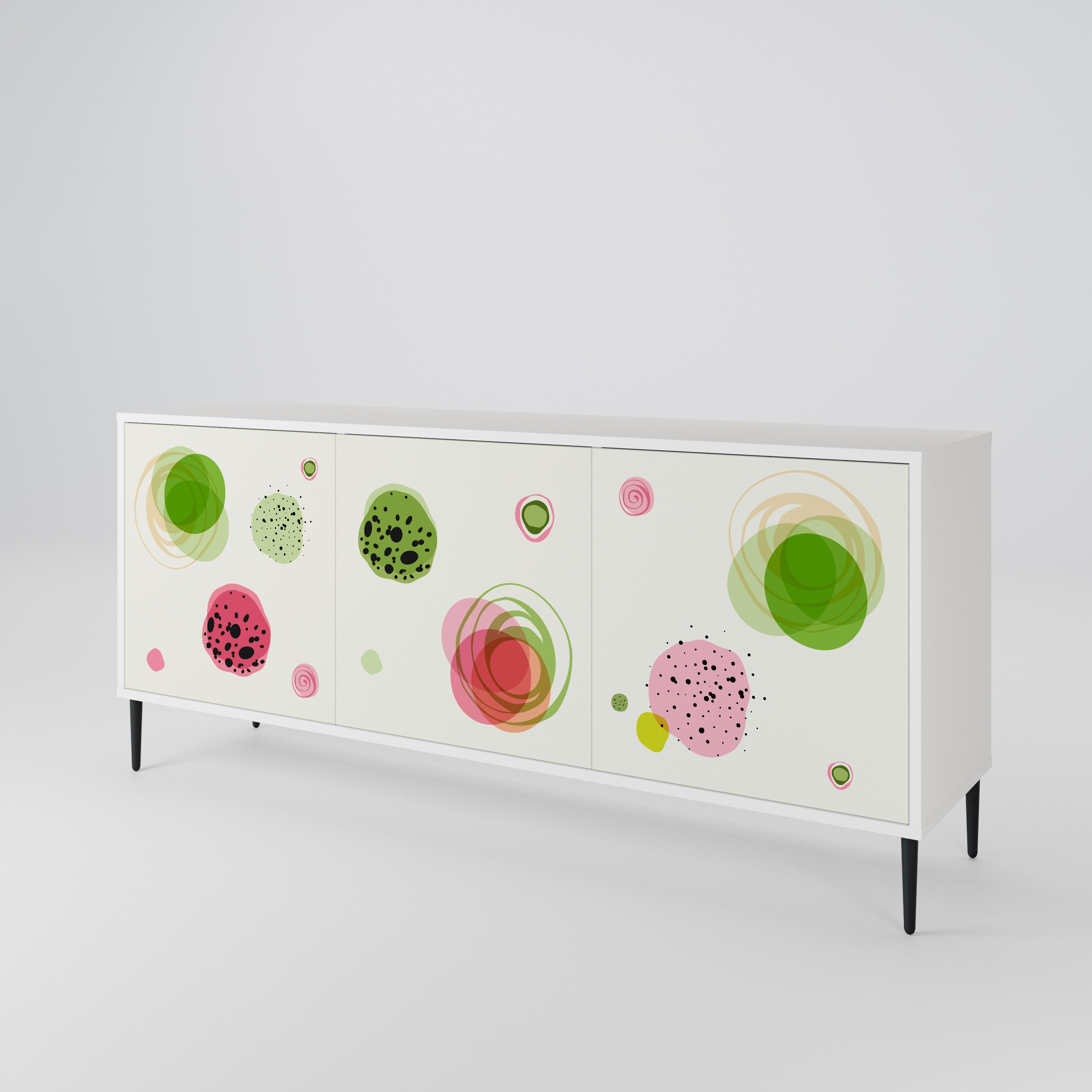 COLORFUL COSMOS 3-Door Sideboard