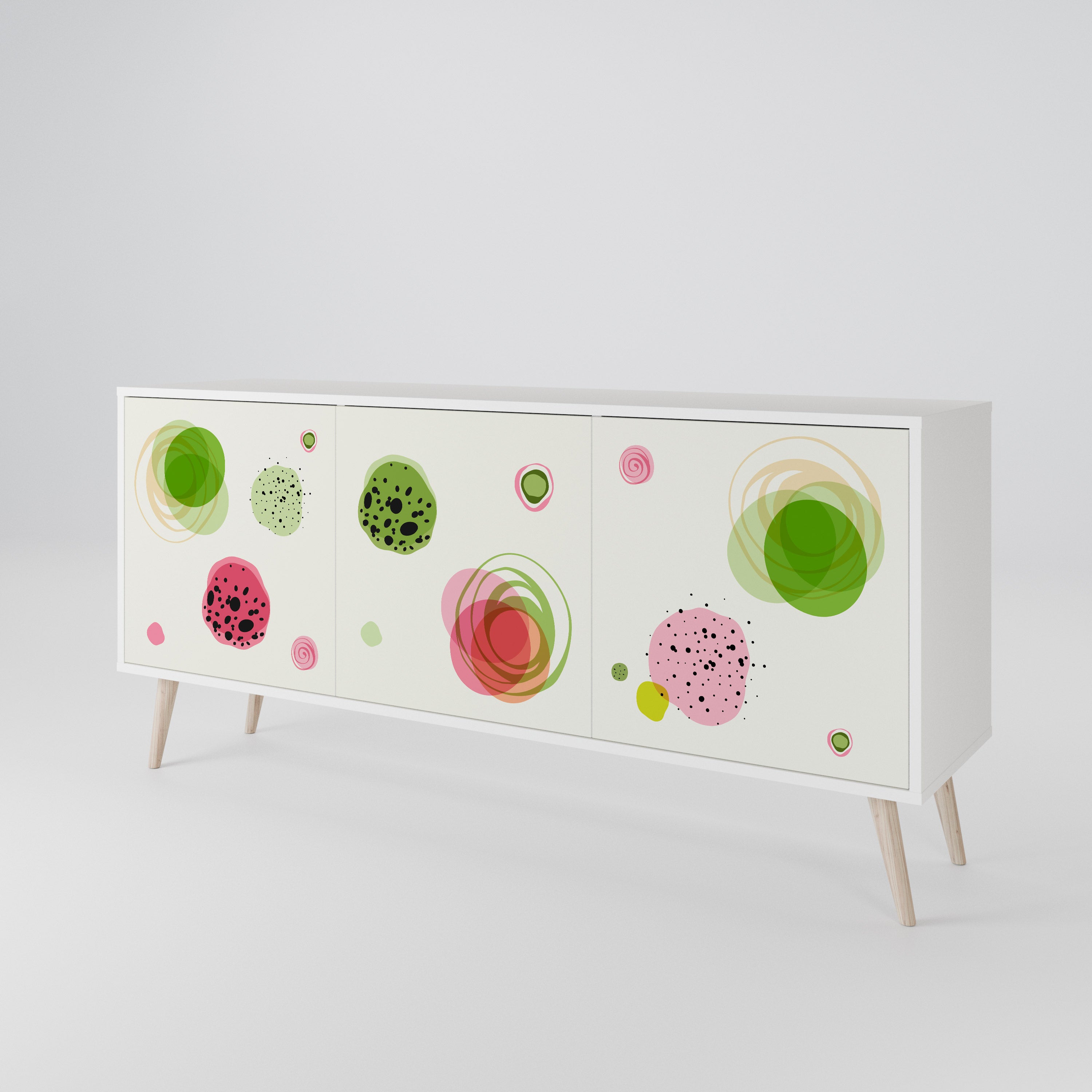 COLORFUL COSMOS 3-Door Sideboard
