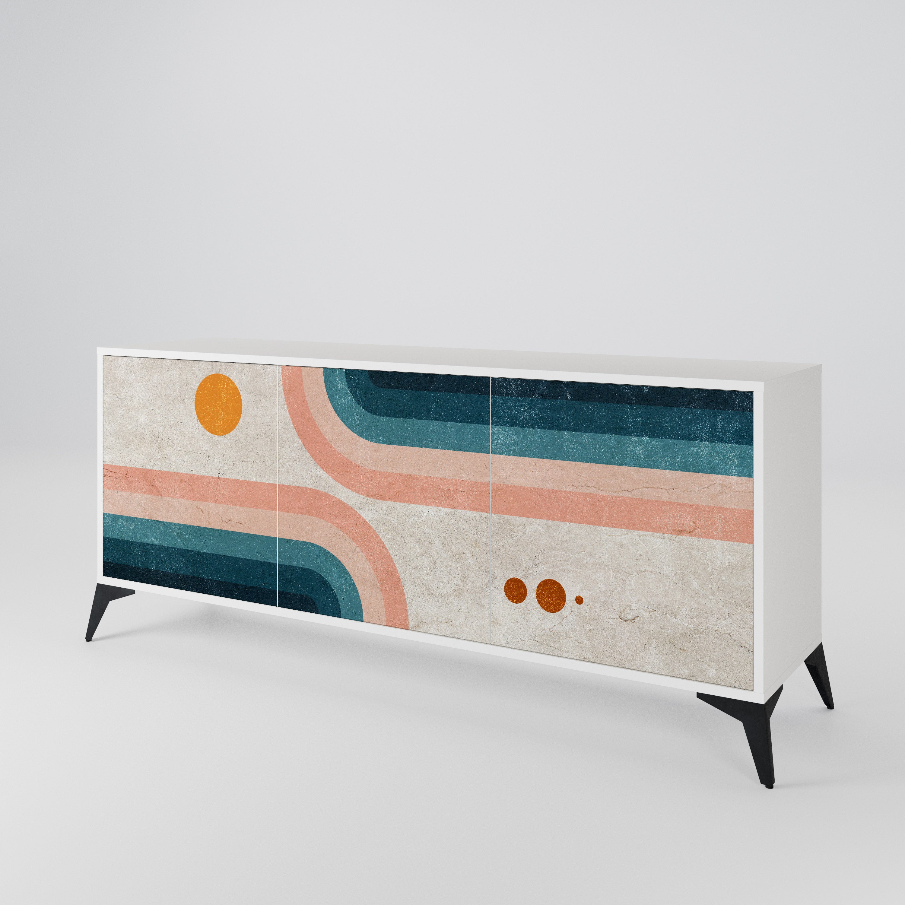 TWO HALVES 3-Door Sideboard