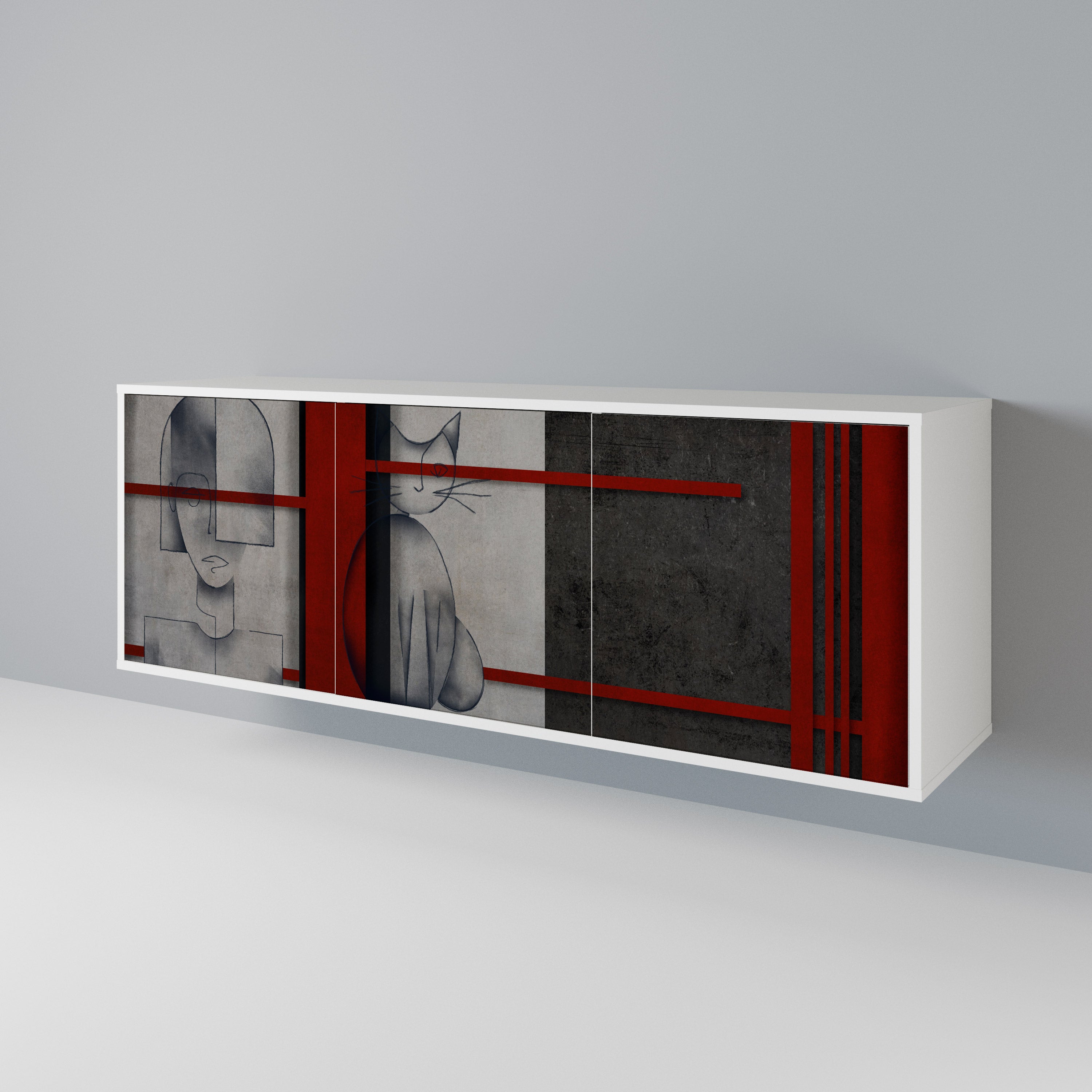 GRAY FIGURES 3-Door Sideboard