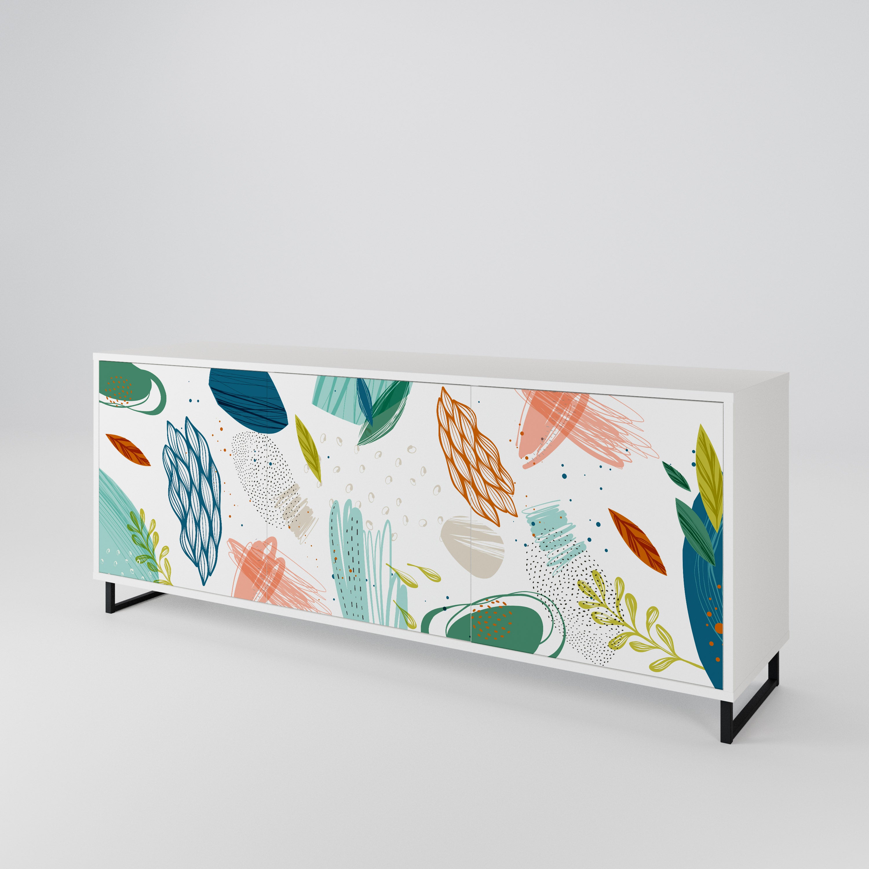 BOTANICAL HURRICANE 3-Door Sideboard