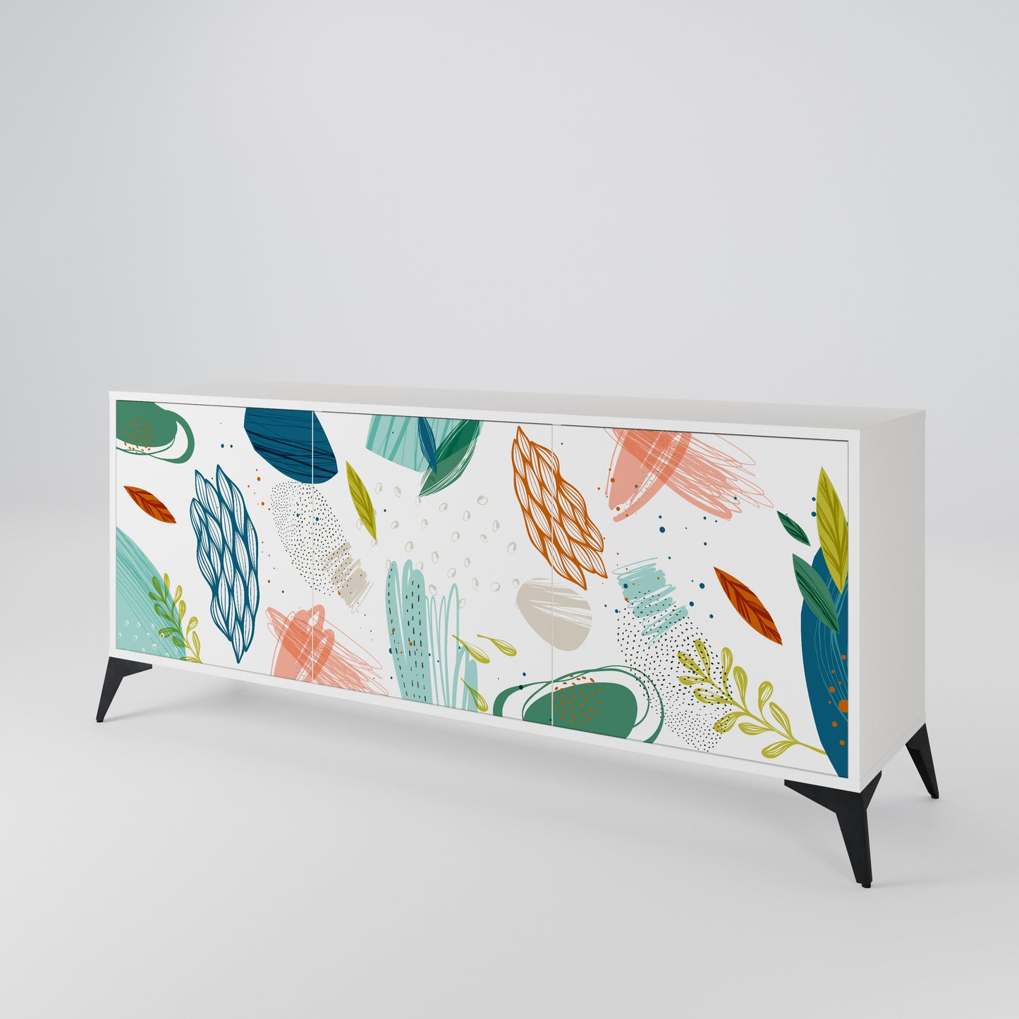 BOTANICAL HURRICANE 3-Door Sideboard