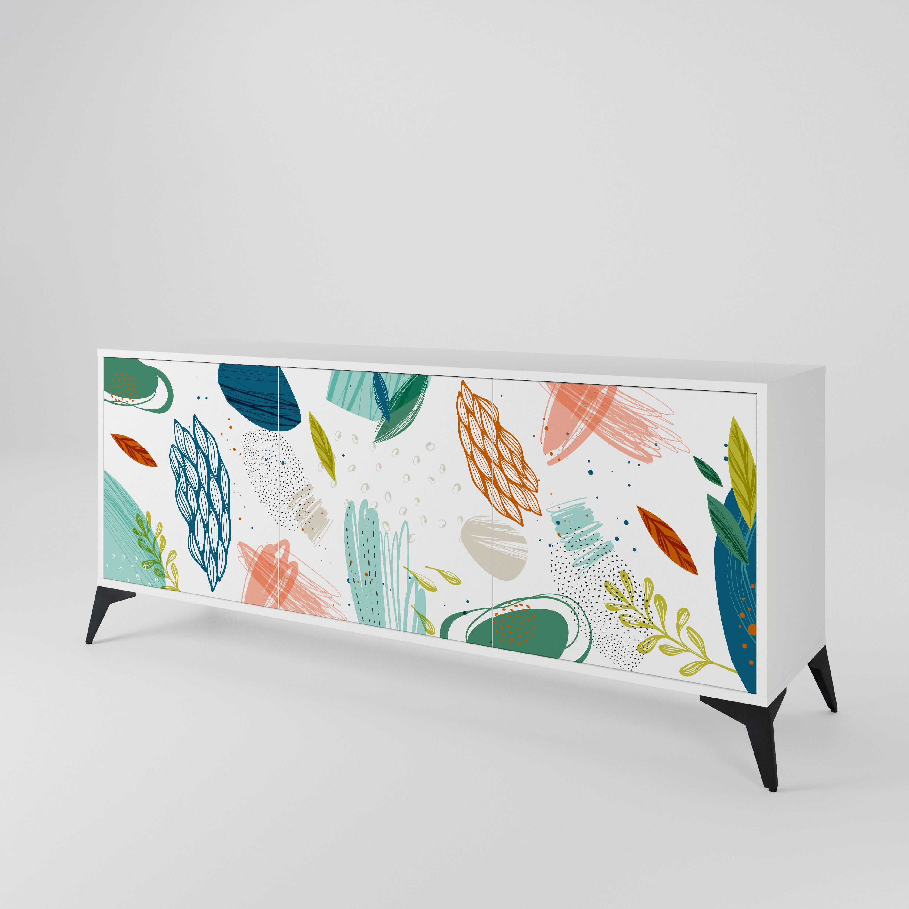 BOTANICAL HURRICANE 3-Door Sideboard