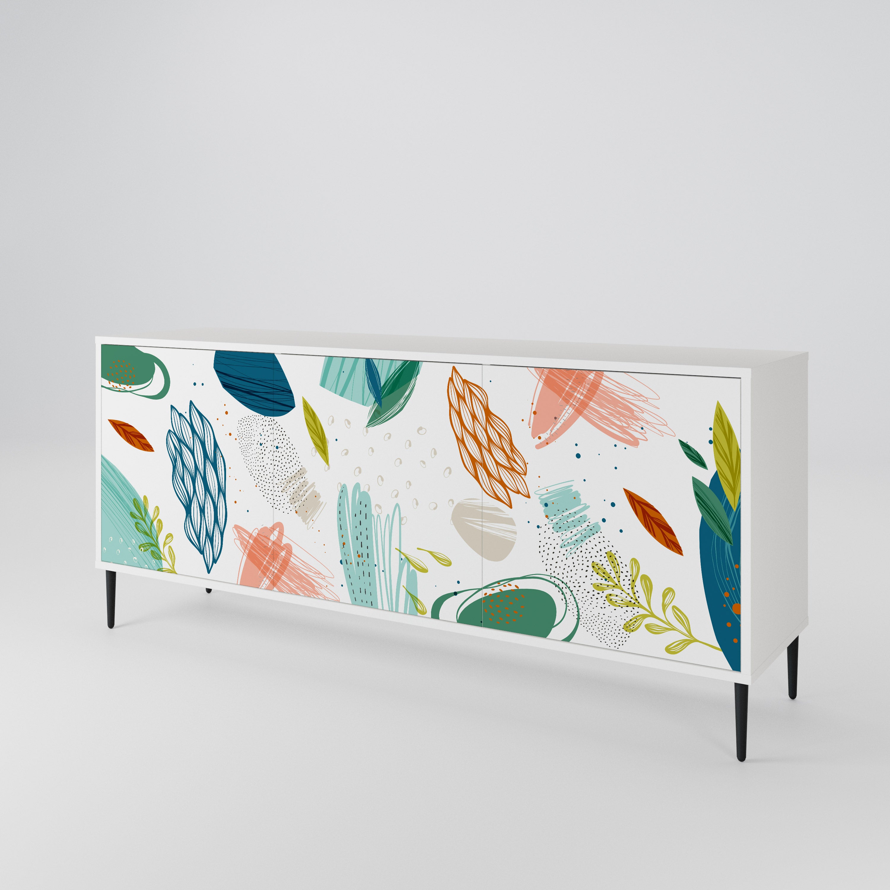 BOTANICAL HURRICANE 3-Door Sideboard